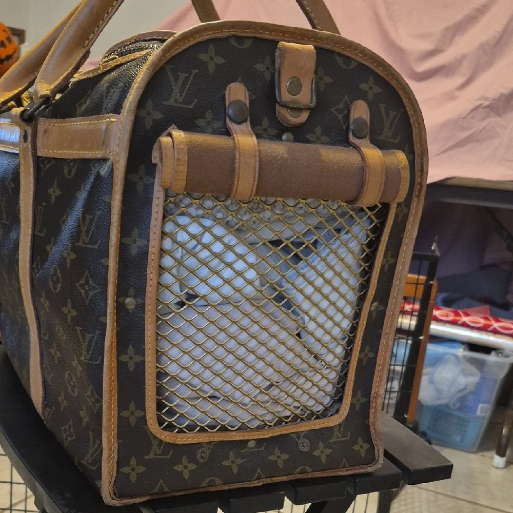 Louis Vuitton Brown Monogram Pet Carrier